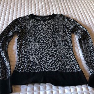 French Connection leopard print sweater. Size L